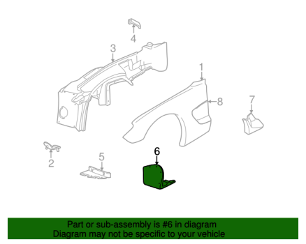 12455607 GM (PANEL KIT,FRT W/H RT)