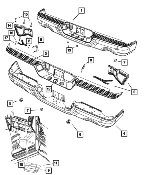 68049779AB Mopar (BUMPER STEP)