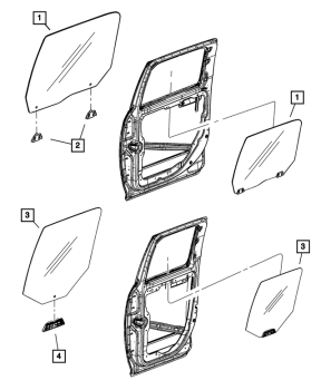 55112403AA Mopar (GLASS, PRIVACY, RR DR LH)