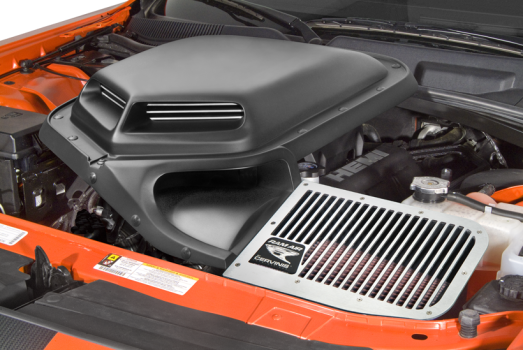8040 Cervinis (08-19 Challenger R/T & SRT8 Shaker Hood Kit - Matte Black Scoop)