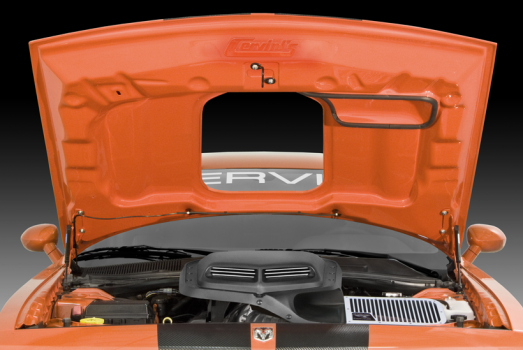 8040 Cervinis (08-19 Challenger R/T & SRT8 Shaker Hood Kit - Matte Black Scoop)