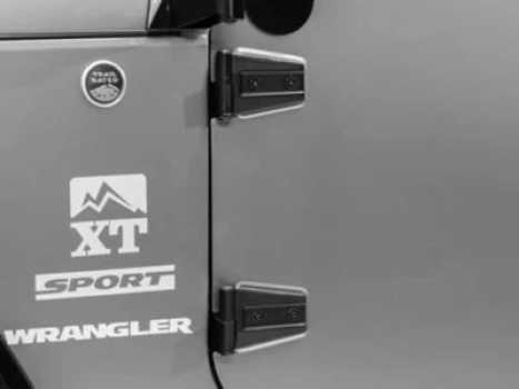 7687 Smittybilt (DOOR HINGES BLACK SMITTYBILT)