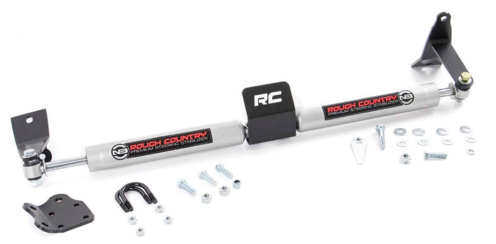 8749530 Rough Country (N3 STEERING STABILIZER | DUAL | RAM 2500 (10-13)/3500 (10-12) 4WD)