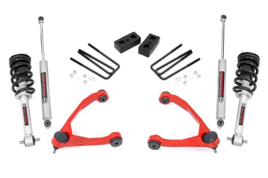 246.23RED Rough Country (3.5 INCH LIFT KIT | CAST STEEL | N3 STRUT | CHEVY/GMC 1500 (07-13))