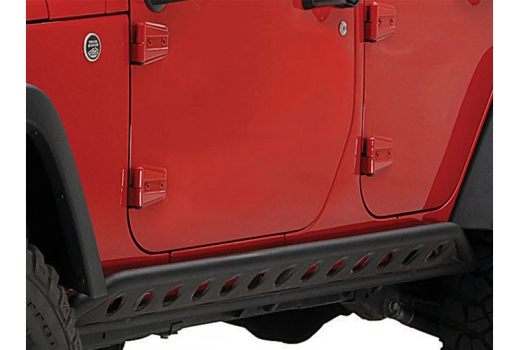 76646 Smittybilt (SRC Rocker Guard - Black (4 Doors))