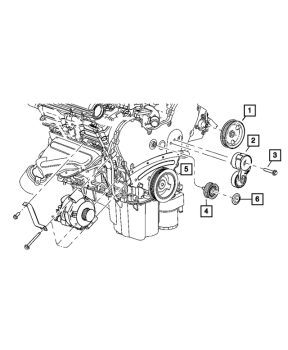 4627851AA Mopar (PULLEY DRIVE BELT IDLER)