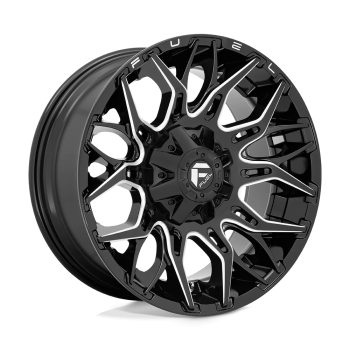 D76922007047 Fuel (FUEL TWITCH 22X10 NERO LUCIDO LAVORATO OFFSET-18MM)