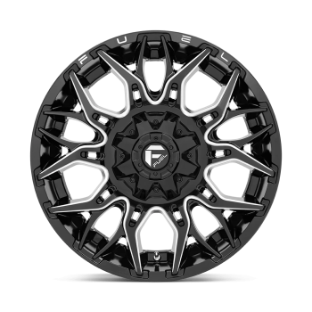 D76922007047 Fuel (FUEL TWITCH 22X10 NERO LUCIDO LAVORATO OFFSET-18MM)