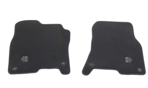 82215405 Mopar (Premium Carpet Floor Mats - Front Crew/Quad - Black)