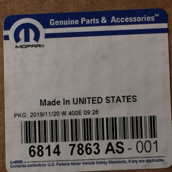 68462819AA Mopar (MIRROR, OUTSIDE REARVIEW)