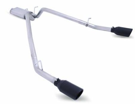 66570B Gibson Performance Exhaust (Système d'échappement Cat-Back Elite Black Series avec embouts noirs)