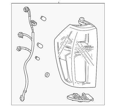 85618751 GM (REAR DRIVER SIDE STOP LAMP)