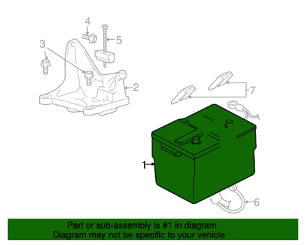 BXT65750 Ford (VEHICLE BATTERY)