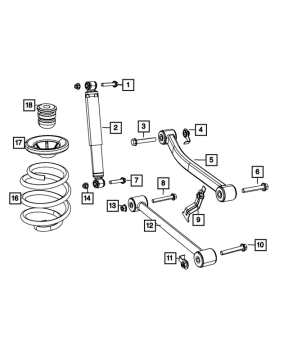 68527789AB Mopar (SUSPENSION SHOCK ABSORBER)
