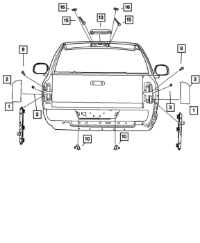 55277303AC Mopar (TAIL LAMP ASSEMBLY)