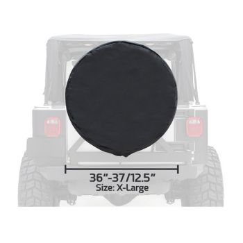 773635 Smittybilt (SPARE TYRE COVER BLACK DIAMOND SMITTYBILT 36-37