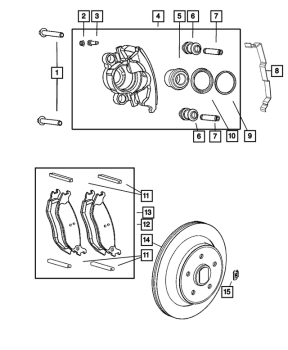 5083882AF Mopar (BRAKE    PAD-SET)