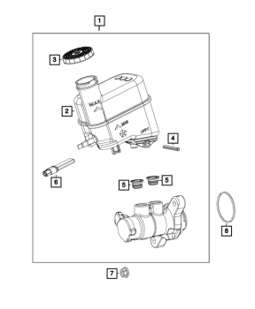 68347156AC Mopar (MASTER CYLINDER)