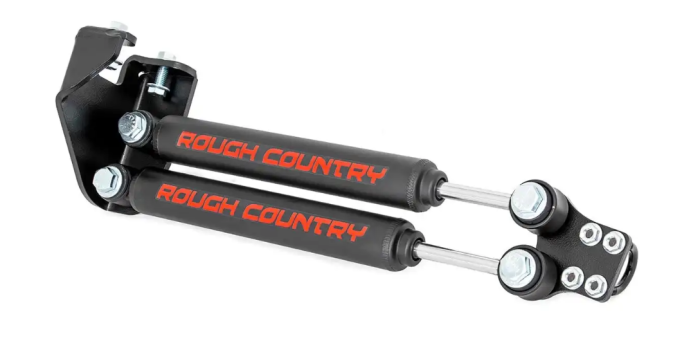 87307 Rough Country (DUAL STEERING STABILIZER | STACKED | JEEP WRANGLER YJ 4WD (87-95))