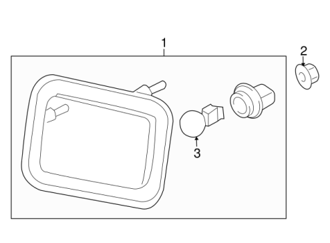 15060530 GM (TURN SIGNAL LIGHT PASSENGER SIDE - HUMMER H2)