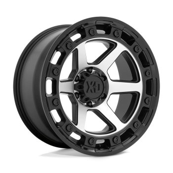 XD86221068518N XD Wheels (Raid 20X10 6X139.7 -18 mm Satin Black Machined)