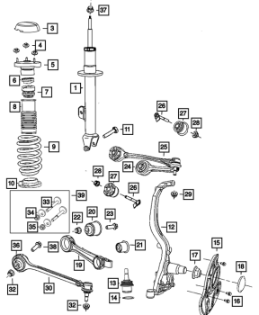 68544305AA Mopar (SHOCK ABSORBER)