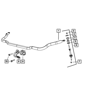 52126350AA Mopar (BUSHING STABILIZER BAR FRONT)