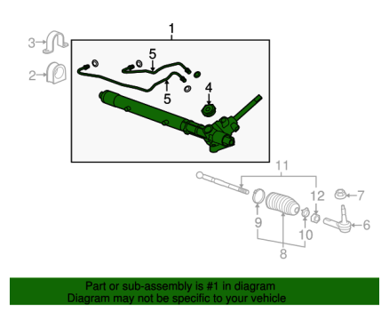 22930456 GM (Steering Gear Assembly)