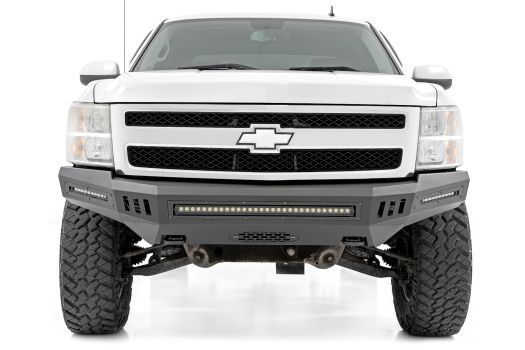 10911 Rough Country (FRONT HIGH CLEARANCE BUMPER | BLK LEDS | CHEVY SILVERADO 1500 (07-13))
