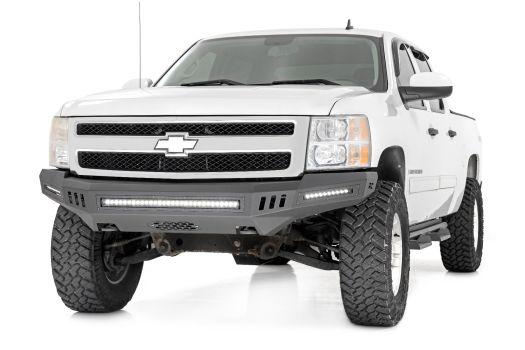 10911 Rough Country (FRONT HIGH CLEARANCE BUMPER | BLK LEDS | CHEVY SILVERADO 1500 (07-13))