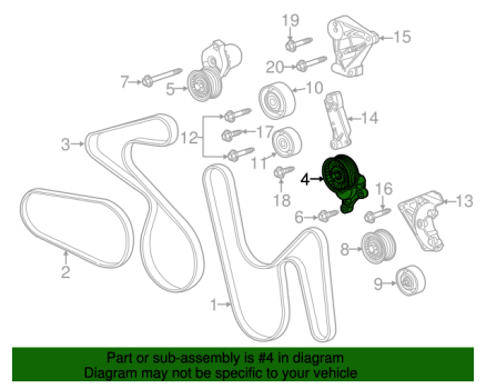 12628025 GM (Drive Belt Tensioner)