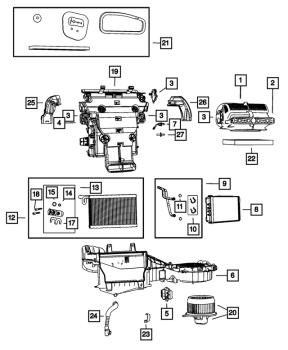 68079488AB Mopar (HEATER AIR DOOR ACTUATOR)