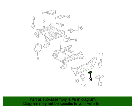 9L3Z14711AB Ford (KNOB   CONTROL)