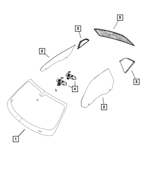 68253430AA Mopar (WINDSHIELD)