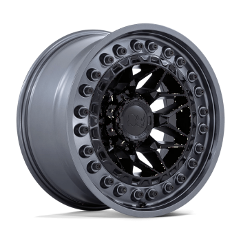BR008MA20105018N Black Rhino (Alpha 20X10 5X127 -18 mm Matte Black With Gunmetal Lip)