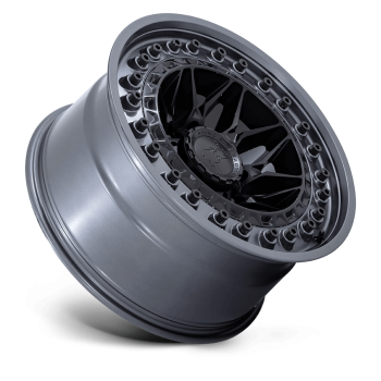 BR008MA20105018N Black Rhino (Alpha 20X10 5X127 -18 mm Matte Black With Gunmetal Lip)