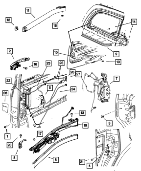 4589714AD Mopar (HANDLE EXTERIOR DOOR RH/LH)