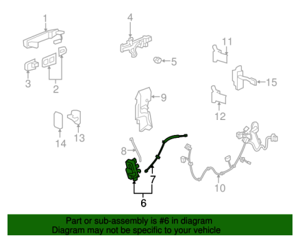 23190384 GM (LATCH ASM-FRT S/D (LH))