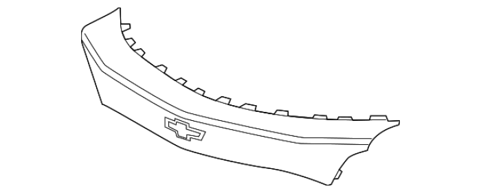 84819888 GM (PANEL-FRT BPR GUARD                      *SERV PRI)