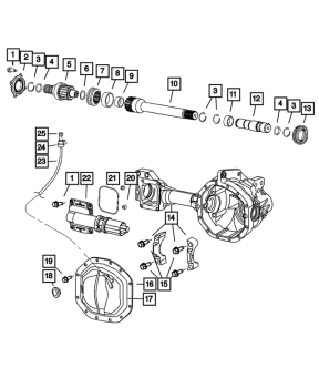 68399418AA Mopar (ACTUATOR, AXLE LOCKER)