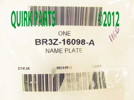 BR3Z16098A Ford (Fender Emblem 