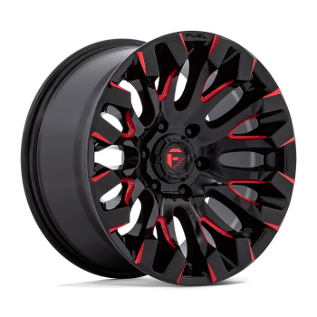 D82918908450 Fuel (Wheel Fuel D829 Quake 18X9 6X139.7 1mm Gloss Black Milled Red Tint)