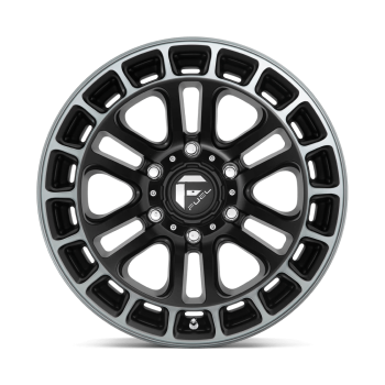 D72017908445 Fuel (Wheel Fuel D720 Heater 17X9 6X139.7 -12 mm Matte Black Double Dark Tint Machined)