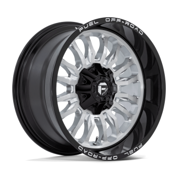D79820009847 Fuel (Wheel Fuel D798 Arc 20X10 6X135 6X139.7 -18 mm Silver Brushed Face With Milled Black Lip)