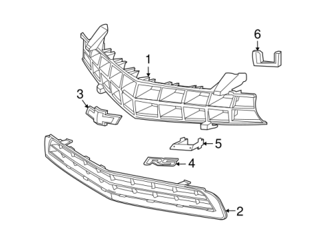 92243533 GM (Front Upper Grille)