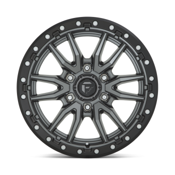 D68020008447 Fuel (Wheel Fuel D680 Rebel 20X10 6X139.7 -18 mm Matte Gun Metal Black Bead Ring)