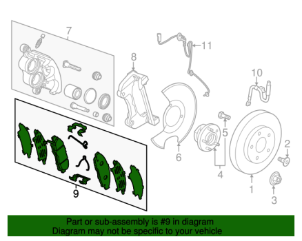85520396 GM (BRAKE PAD)