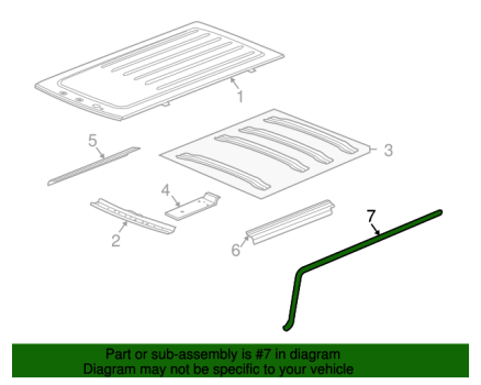25868657 GM (WEATHERSTRIP ASM-FRT & RR)