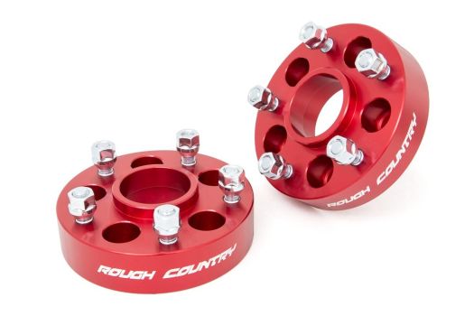 1092RED Rough Country (5x4.5 to 5x5 Adapters (Pair | Red))