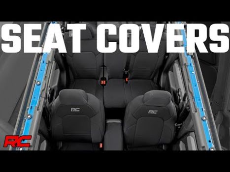 91045 Rough Country (SEAT COVER SET NEOPRENE BLACK ROUGH COUNTRY)